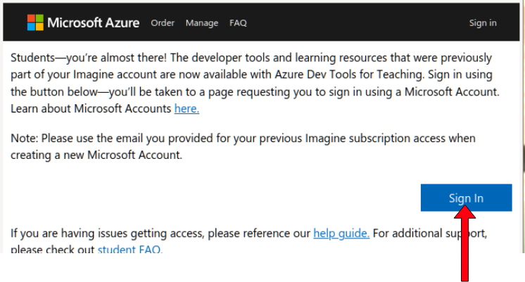 Azure login page